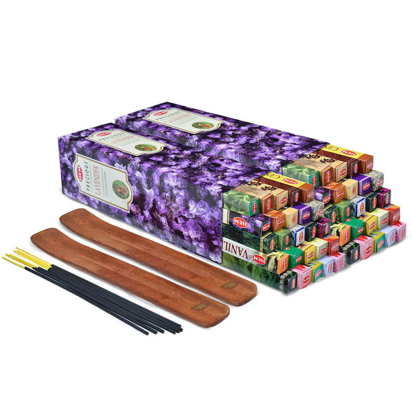 2 x Kadzidła HEM mix + 2x drewniana podstawka