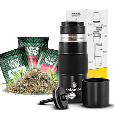 Zestaw Yerba Mate 3x50g + Yerbomos X OUTDOOR