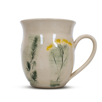 Kubek Ceramiczny Flora Yellow 350 ml – seria Crater