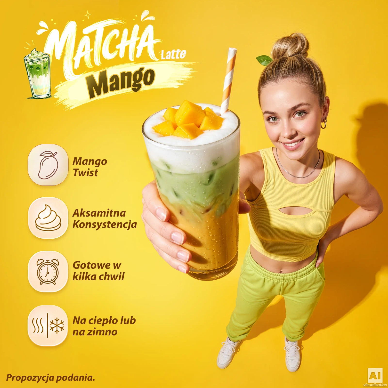 Mary Rose – Mango Matcha Latte