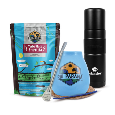 Zestaw Yerba Mate Rio Parana 500g 0,5kg Yerbomos XL + Matero + Bombilla