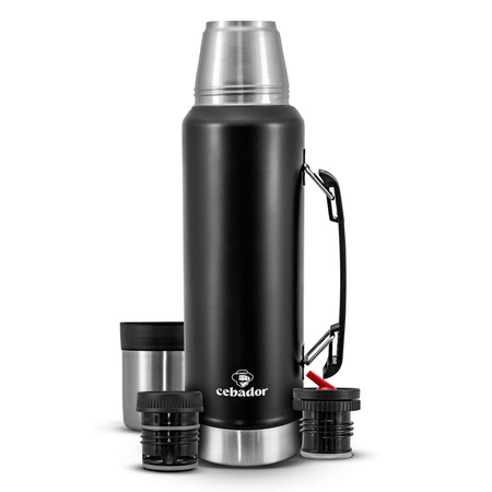 Termos Cebador Largoinox 1,2 L - czarny