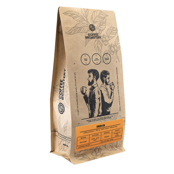 Coffee Broastery - Kawa ziarnista India Karnataka Premium 1 kg