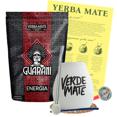 Zestaw Yerba Mate ENERGIA 500g + Bombilla + Tykwa