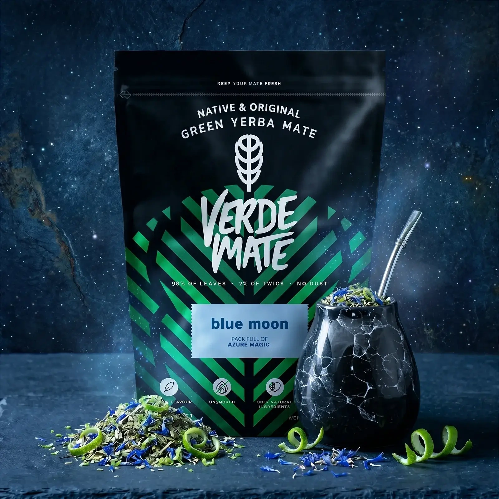 Yerba mate Verde Mate Green Blue Moon