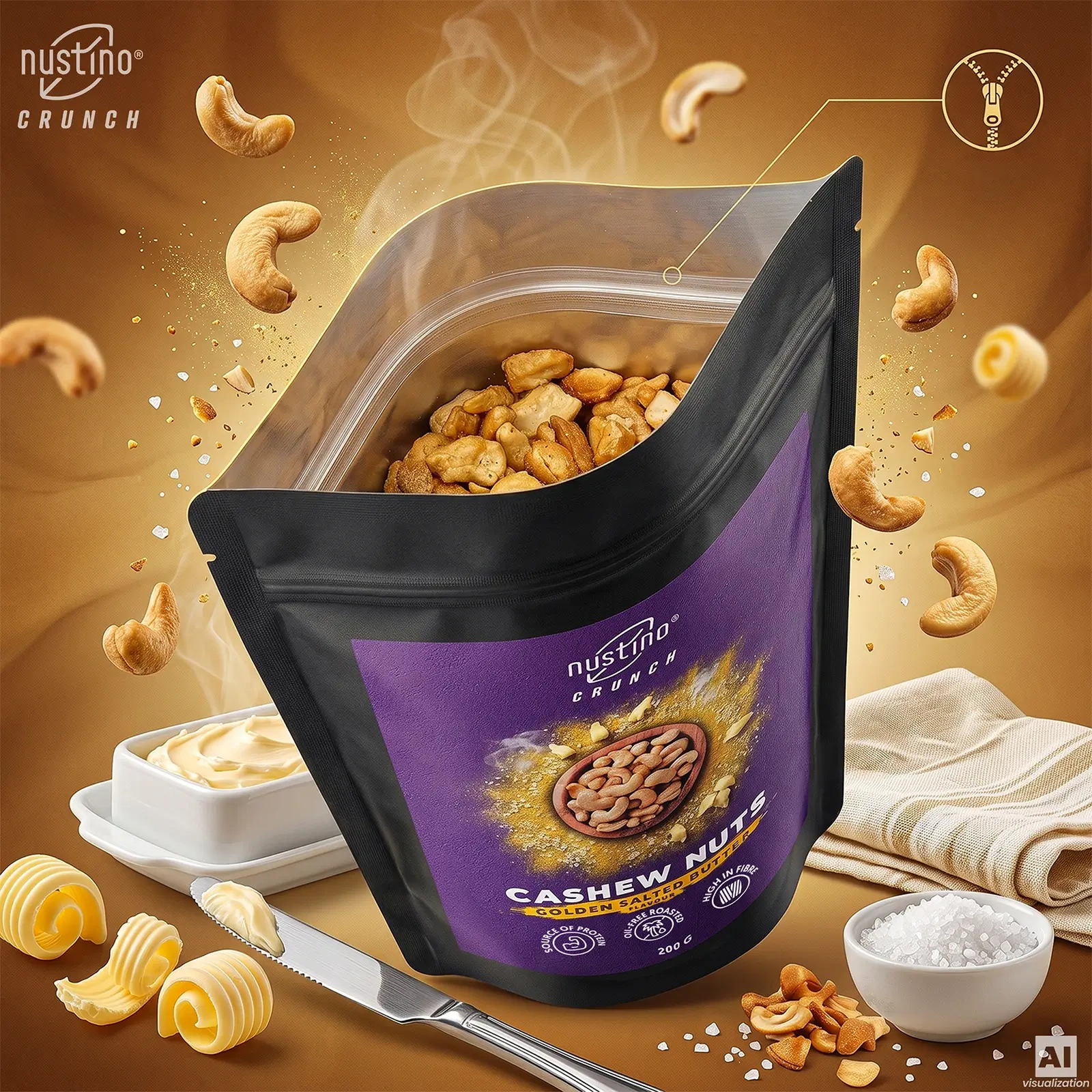 Nustino Crunch Golden Salted Butter