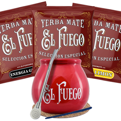 Zestaw Yerba Mate El fuego Tykwa Bombilla na start