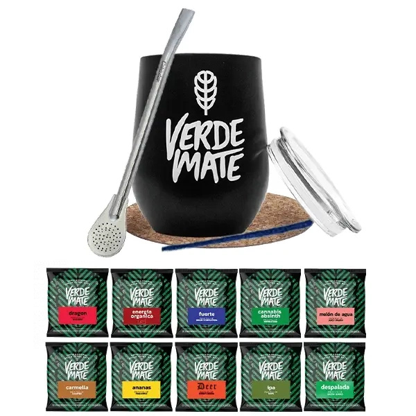 Zestaw Yerba Verde Mate Green 10x50g TermoLid