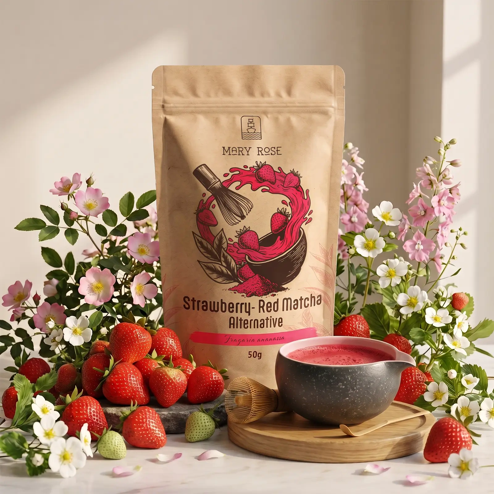 Mary Rose Red Matcha Truskawka