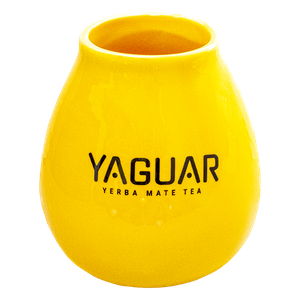 (II. kategoria) Tykwa Ceramiczna żółta z logo Yaguar