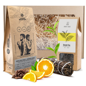 Zestaw prezentowy kawa Bro Coffee Roastery + herbata + czarna szałwia kadzidło