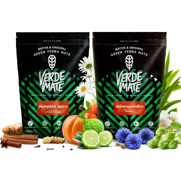 Zestaw Yerba Mate Verde Mate: Ashwagandha + Pumpkin Spice