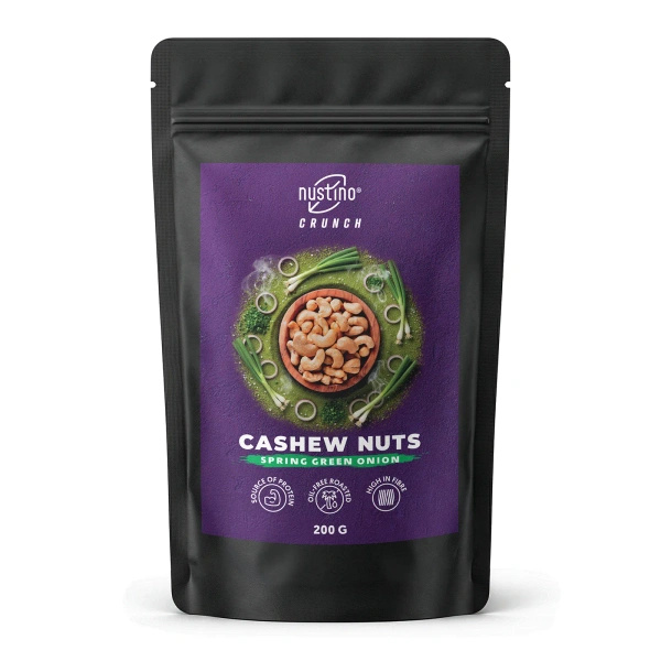 Nustino Crunch – prażone orzechy nerkowca – Spring Green Onion 200 g
