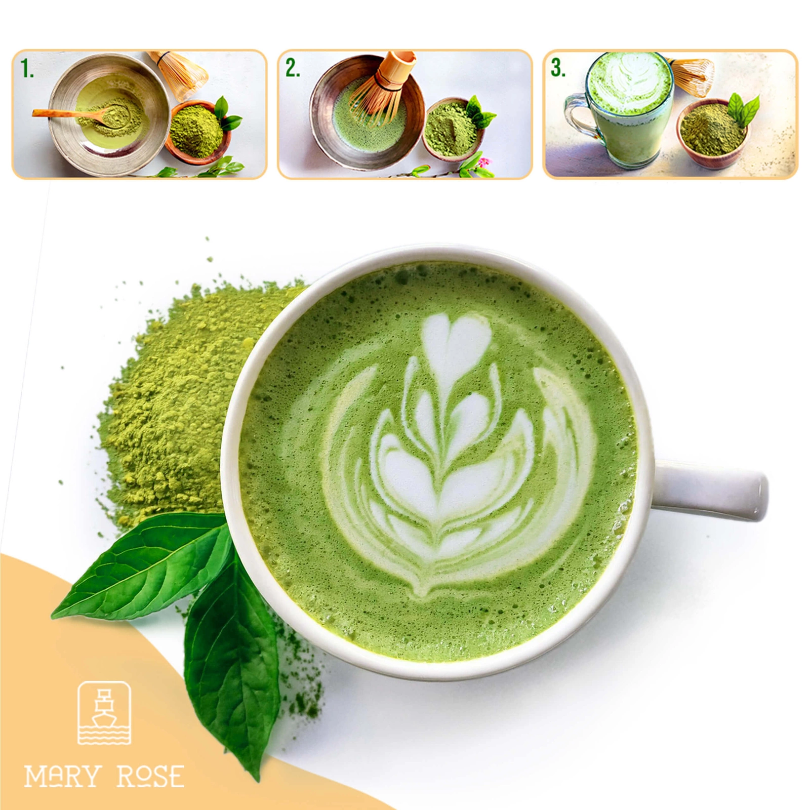 Mary Rose – chińska matcha kulinarna – przygotowanie
