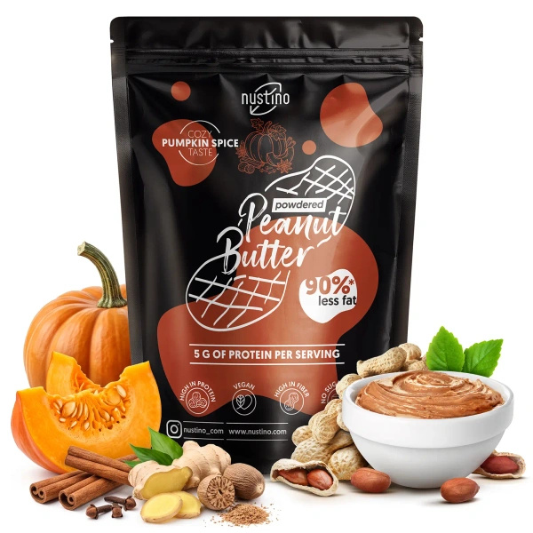 Nustino – Masło Orzechowe w Proszku – Pumpkin Spice (bez dodatku cukru) 400 g