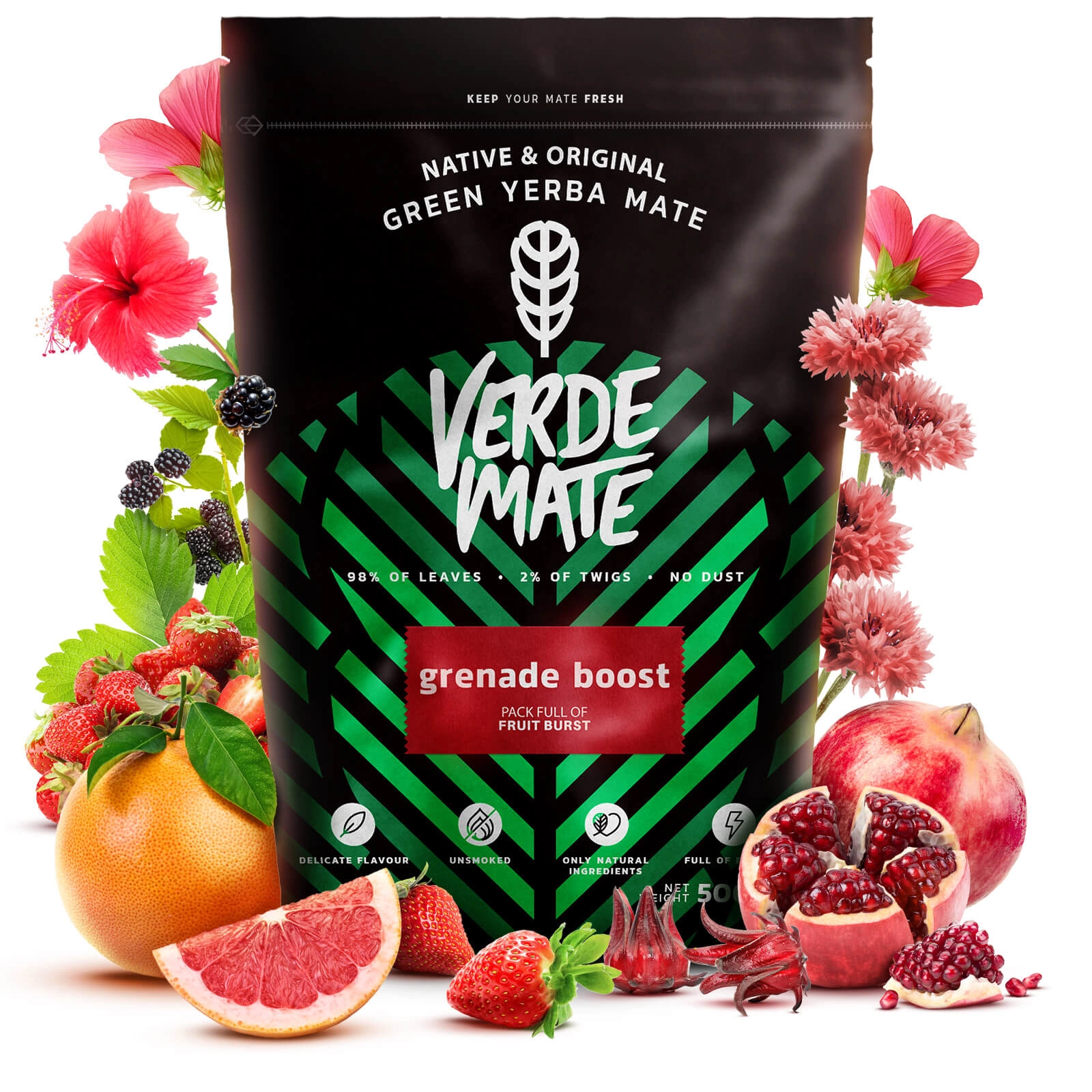 Verde Mate Green Grenade Boost - Zbliżenie