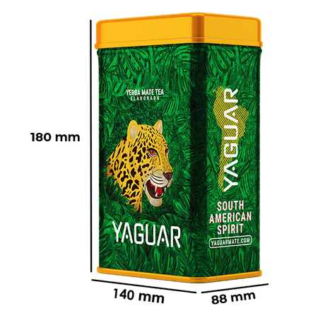 Yerbera – Puszka z Yaguar Amore 0,5kg – brazylijska yerba mate z owocami i ziołami  