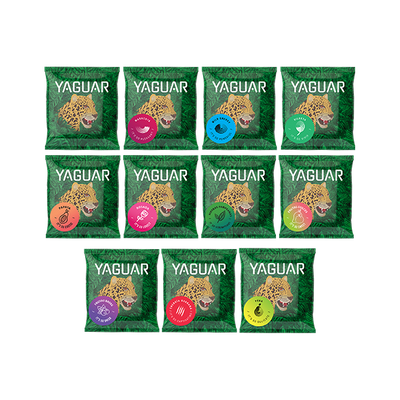Zestaw Yerba Mate Yaguar 10 x 50 g + 50g