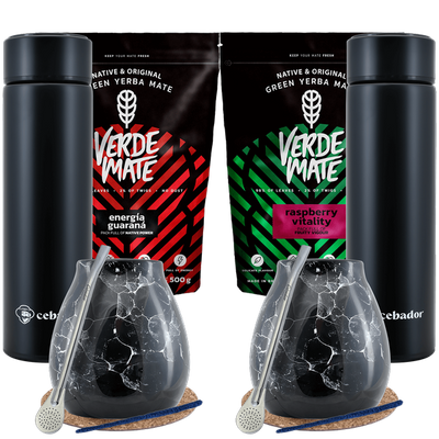 Zestaw Yerba Mate Termos dla dwojga 1kg 1000g
