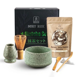 Zestaw prezentowy do przygotowania White Matcha - akcesoria Rokku