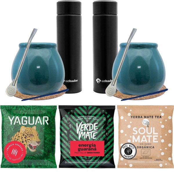Zestaw dla Dwojga Yerba Mate Energia  tykwa Matero