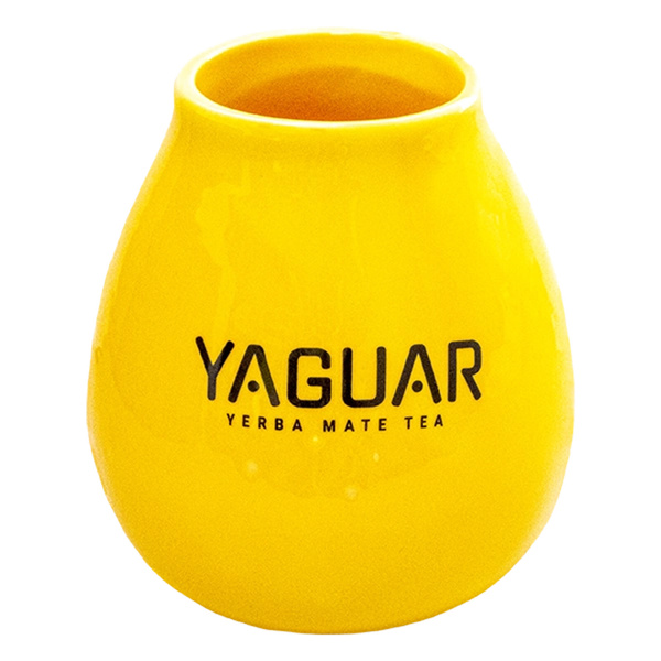(II. kategoria) Tykwa Ceramiczna żółta z logo Yaguar