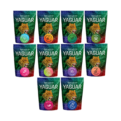 Mega Zestaw Yerba Mate Yaguar Owocowa 10x 0,5kg