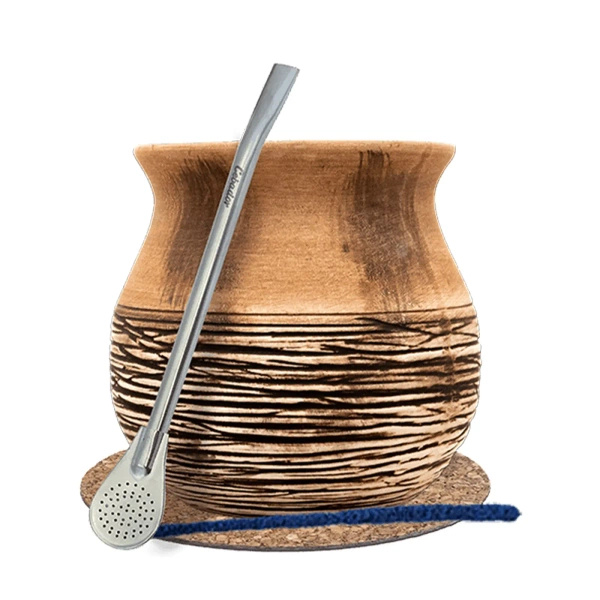 Zestaw Tykwa do Yerba Mate Bombilla 19cm