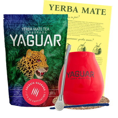 Zestaw Yerba Mate Yaguar Energia 500g + akcesoria