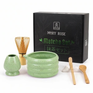 Zestaw prezentowy: akcesoria do parzenia herbaty matcha Midori