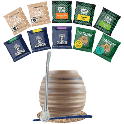 Zestaw startowy Yerba Mate Tykwa Bombilla 10x50g