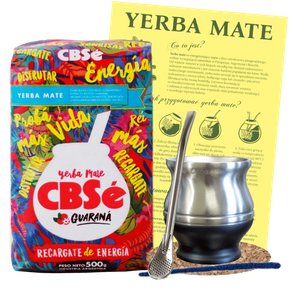 Zestaw Yerba Mate CBSe Energia Tykwa Bombilla 0,5kg
