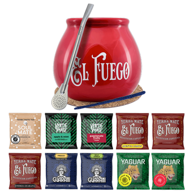 Zestaw Yerba Mate 10x50g Tykwa Bombilla 500g