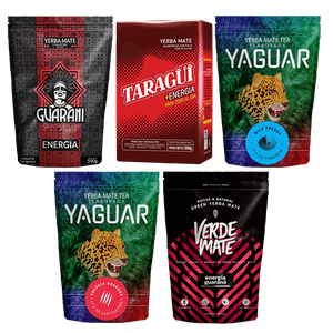 Zestaw Yerba Mate Energia różne rodzaje 5x0,5kg