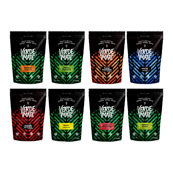Zestaw Smakowych Yerba Verde Mate GREEN 8x500g 4kg