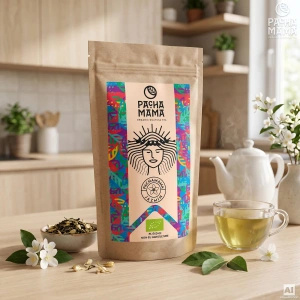 Zestaw Guayusa Pachamama Jazmín 100g + Matero + Bombilla