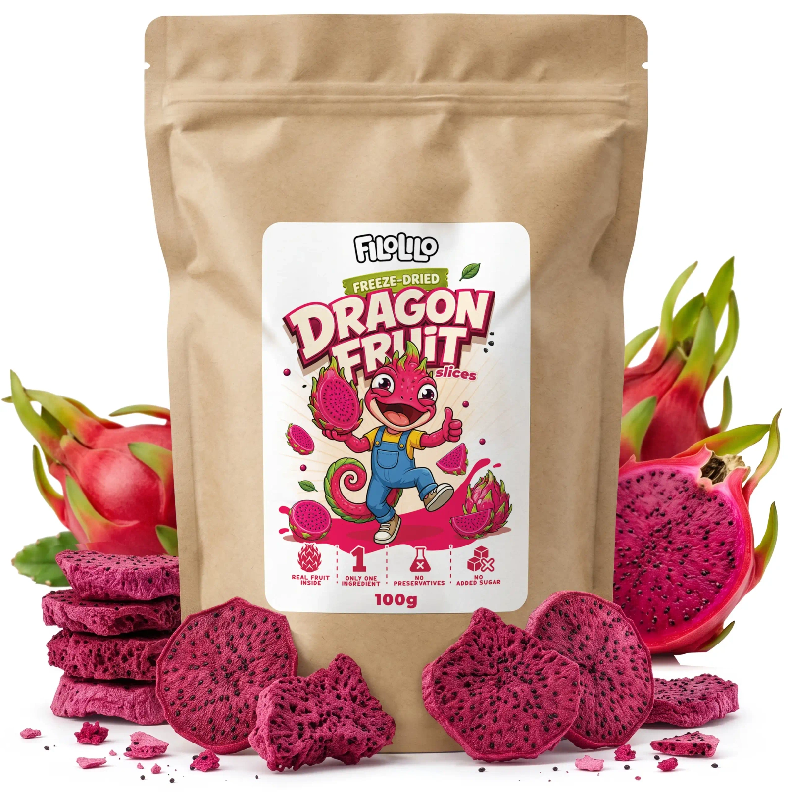 Liofilizowany dragon fruit FiloLilo – produkt