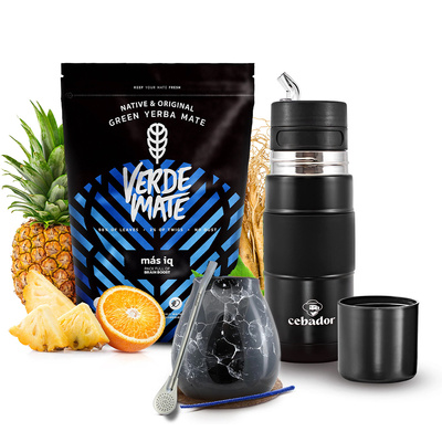 Zestaw Yerba Mate Verde Mate Mas IQ 500g 0,5kg Yerbomos + Tykwa + Bombilla