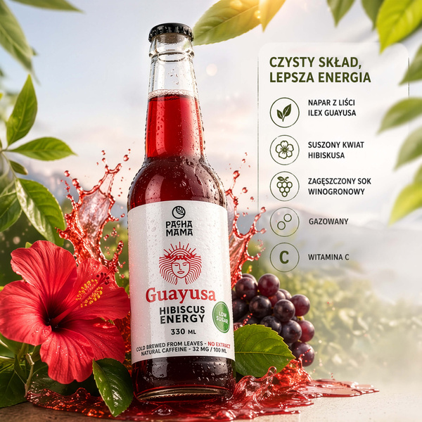 Guayusa Pachamama Cold Brew – Hibiscus Energy 330 ml