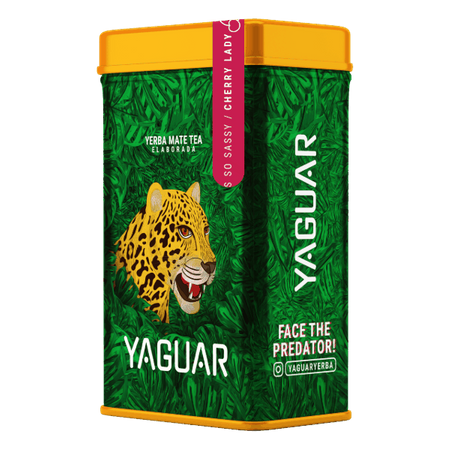 Yerbera – Puszka z Yerba Mate Yaguar Cherry Lady 0,5 kg 