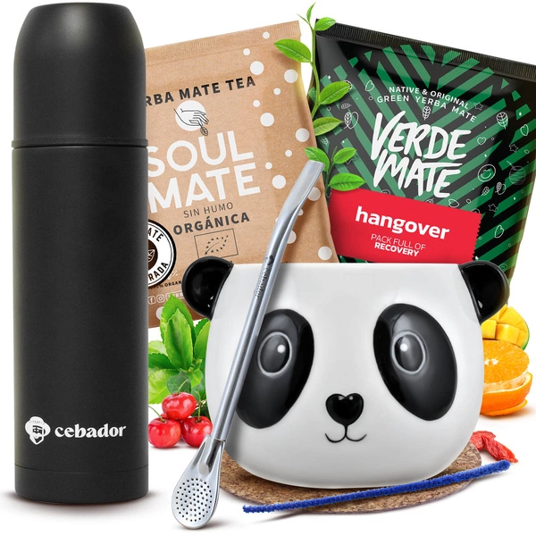 Zestaw yerba mate 2x50g Yerbomos + Tykwa + Bombilla