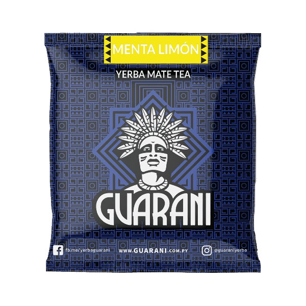 Yerba Mate Guarani Menta Limón - w opakowaniu