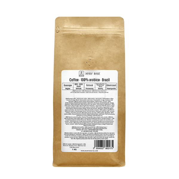 Mary Rose - Kawa ziarnista Brazil Guaxupe premium 1 kg