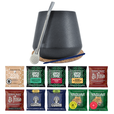 Zestaw Yerba Mate 10x50g Tykwa Bombilla 500g