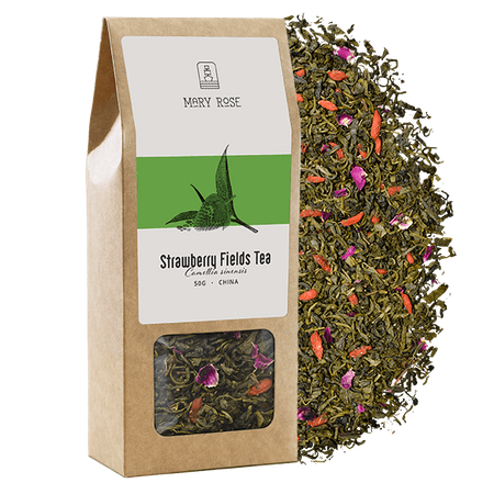 Mary Rose - Herbata Zielona Strawberry Fields - 50g