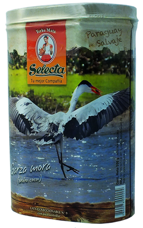 Puszka na yerba mate Selecta - wzór czapla