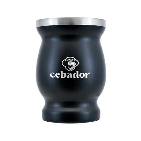 TermoMate Cebador – naczynko termiczne do yerba mate – 190 ml (czarne)