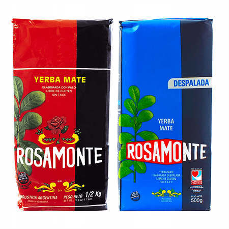 Yerba Mate Rosamonte Elaborada + Despalada 2x 500g