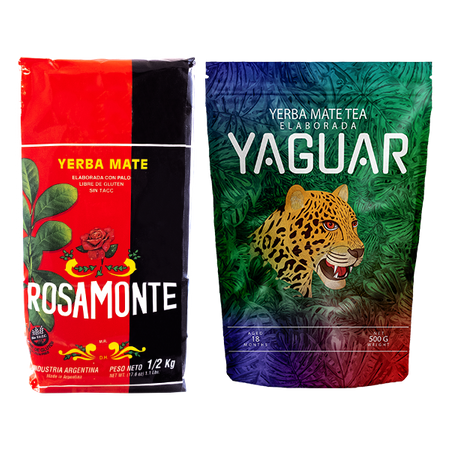 Yerba Mate Rosamonte + Yaguar 2x500g 1kg