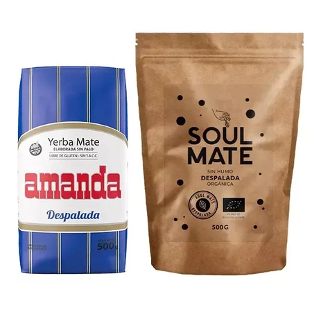 Yerba Soul Mate Amanda Despalada 2x500g SIN PALO